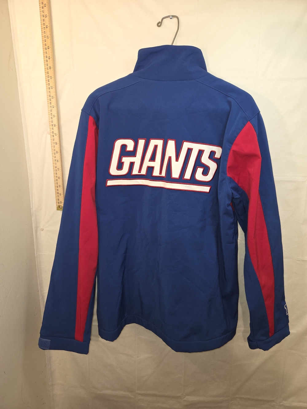 NFL Blue and Red Giants Windbreaker Jacket